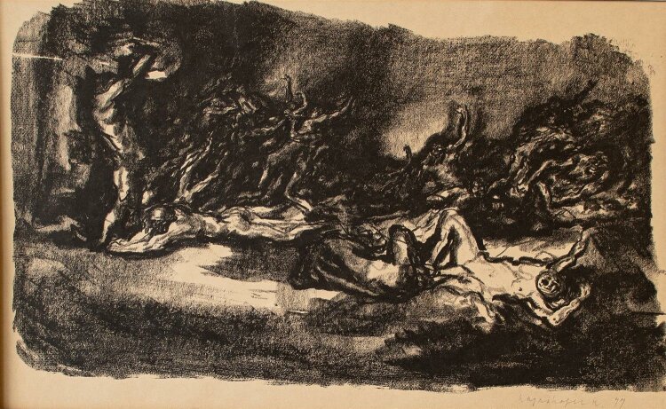 Max Mayrshofer - Inferno - Lithographie - 1911