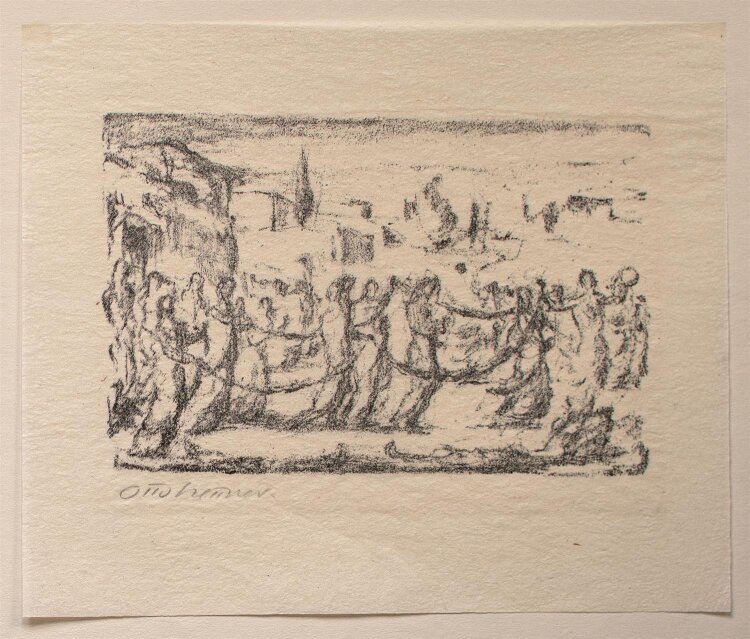 Otto Hettner - Tanzende -  Lithographie - o. J.