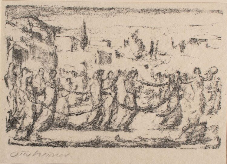 Otto Hettner - Tanzende -  Lithographie - o. J.