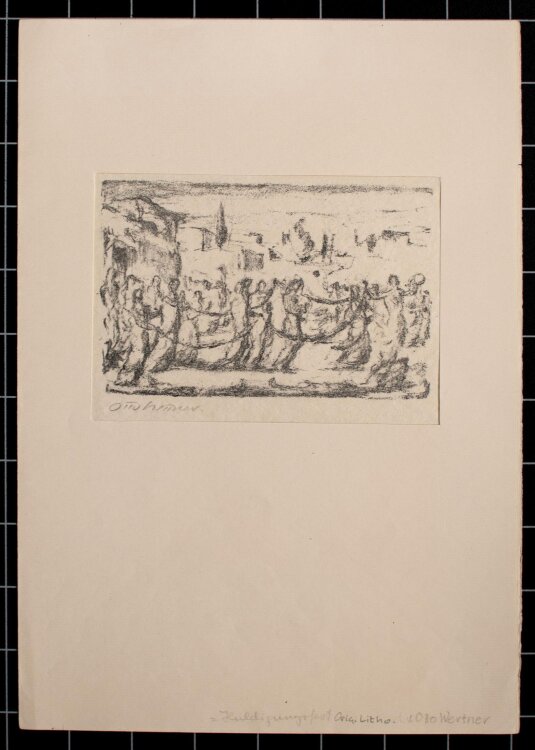 Otto Hettner - Tanzende -  Lithographie - o. J.