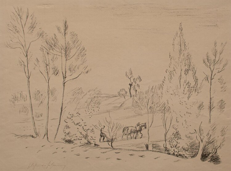 Friedrich Ahlers-Hesterman - Landschaft - Lithographie - o. J.