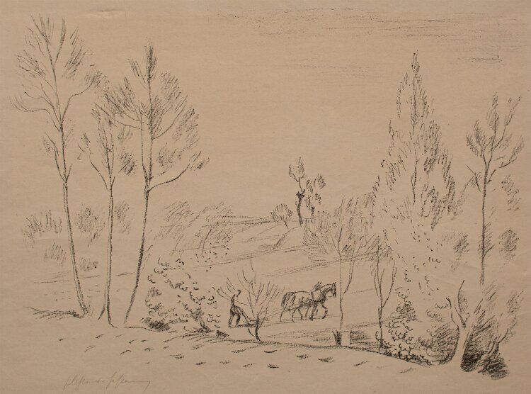 Friedrich Ahlers-Hesterman - Landschaft - Lithographie - o. J.