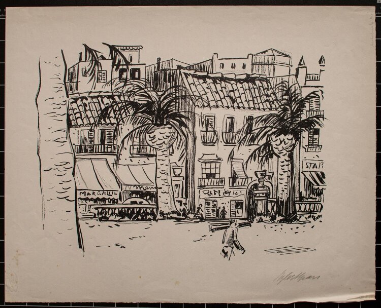 Eylert Spars - Südliche Stadtansicht  - Lithographie - o. J.