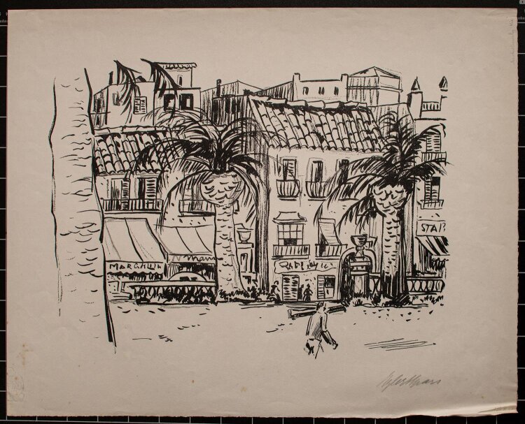 Eylert Spars - Südliche Stadtansicht  - Lithographie - o. J.