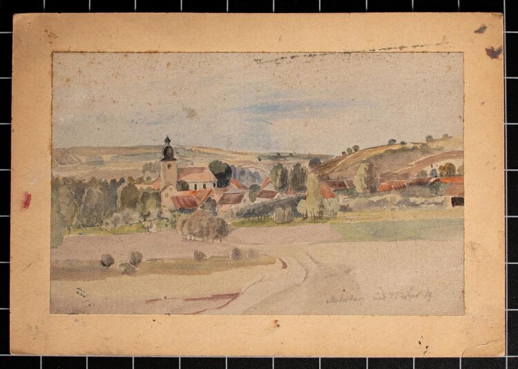 Marie Hesse - Möbisburg - Aquarell - 1889