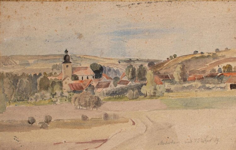 Marie Hesse - Möbisburg - Aquarell - 1889