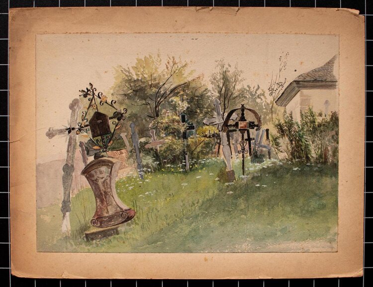 Hesse - Friedhof - Aquarell - o. J.