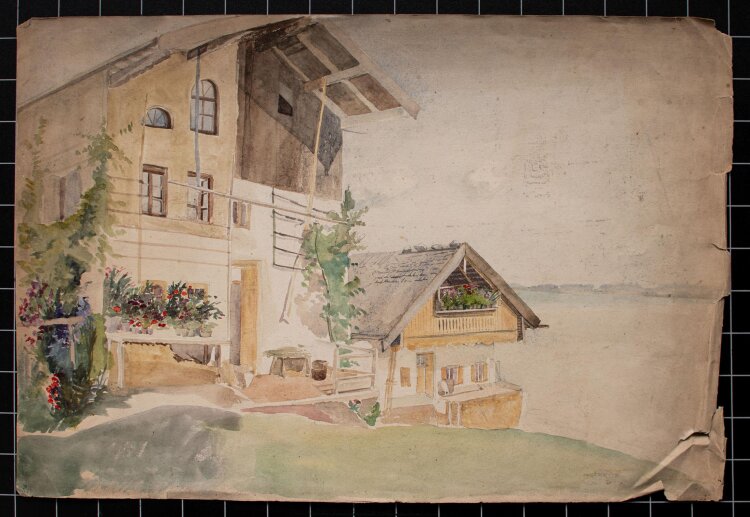 Hesse - Bauernhäuser - Aquarell - o. J.