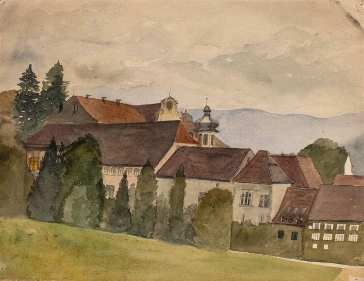 Hesse - Kloster- Aquarell - o. J.