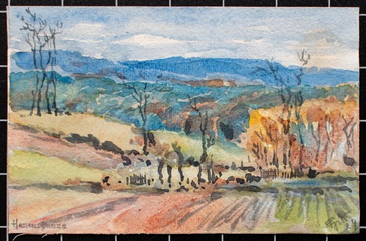 Unbekannt - Hessenschanze - Aquarell - 1929