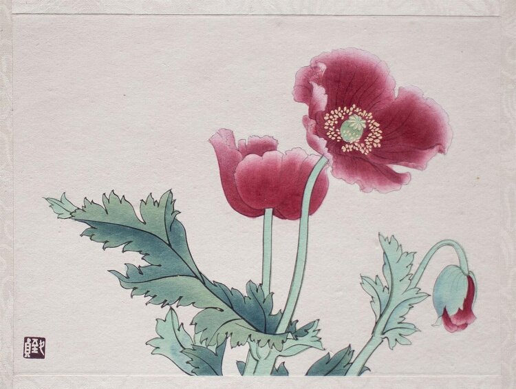 Shiguang Tian und Zhizhen Yu - Blüten - o.J. - Farbholzschnitt