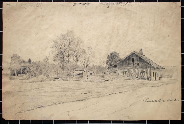 Unbekannt - Leutstetten - Bleistiftzeichnung - 1920