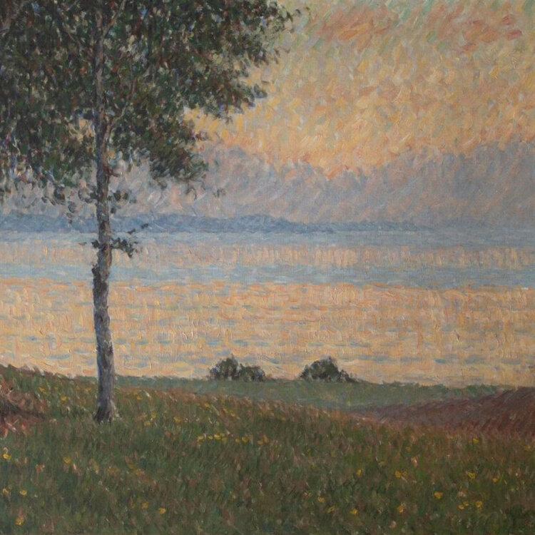 unbekannt - Flußlandschaft - o.J. - Öl auf Leinwand