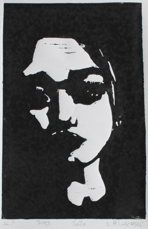 Leonhard Wachter - The Tinder Series: K. - Linolschnitt -...