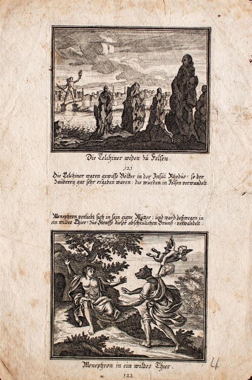 Unbekannt - Mythologische Szenen - Kupferstich - o. J.