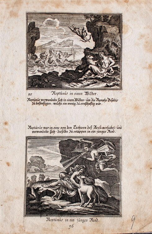Unbekannt - Mythologische Szenen - Kupferstich - o. J.