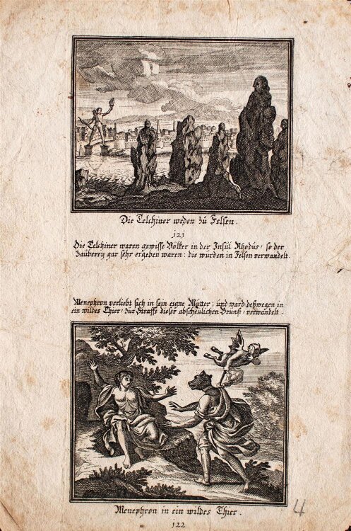 Unbekannt - Mythologische Szenen - Kupferstich - o. J.