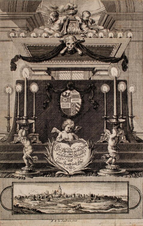 Jacob von Sandrart - Epitaph - Kupferstich - o.J.