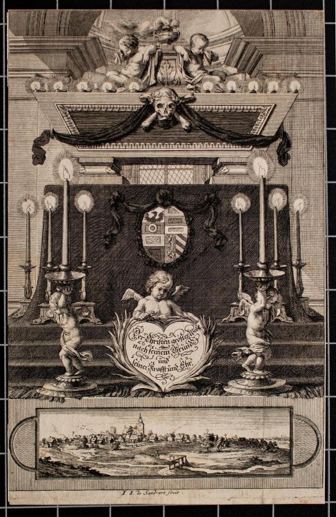 Jacob von Sandrart - Epitaph - Kupferstich - o.J.