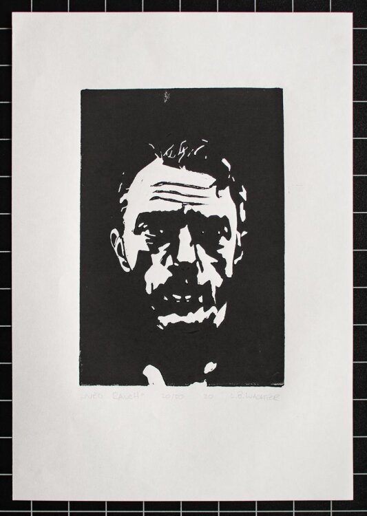 Leonhard Wachter - Neo Rauch - Linolschnitt - 2020 - 20/50