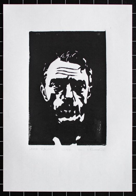 Leonhard Wachter - Neo Rauch - Linolschnitt - 2020 - 22/50