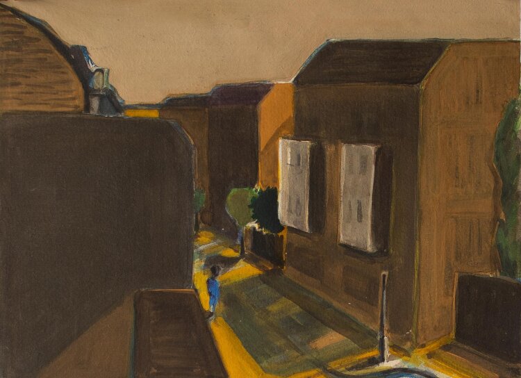 Andreas Brexendorff - Stadtansicht - Gouache - o. J.