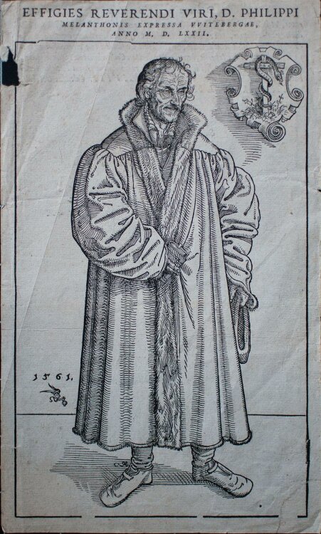 Lucas Cranach d. J. - Porträt Philipp Melanchthon - Holzschnitt - 1622