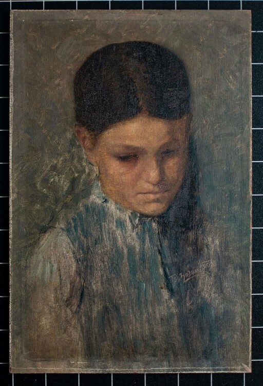 Hans Tschelan - Mädchenporträt - 1890 - Öl...