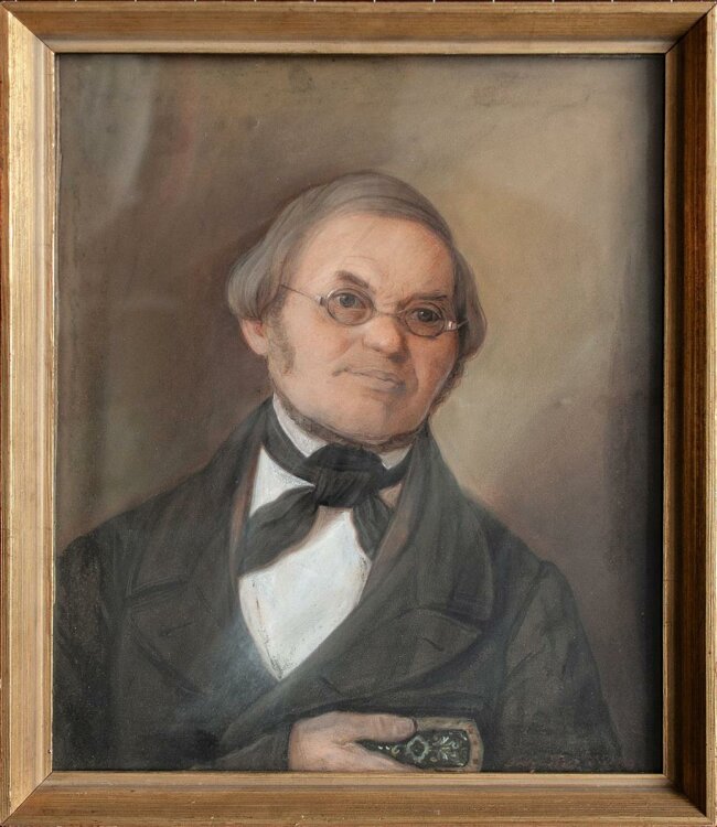 Fritz Ries - Porträt Hermann Schnee - Pastell - 1856