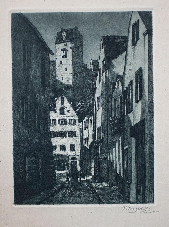Karl Panzerbieter - Füssen - Radierung - o. J.