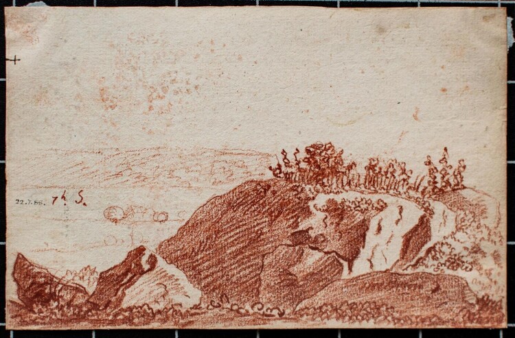 Unbekannt - Chemin de Chevreuse, Frankreich - 1788 - Rötel