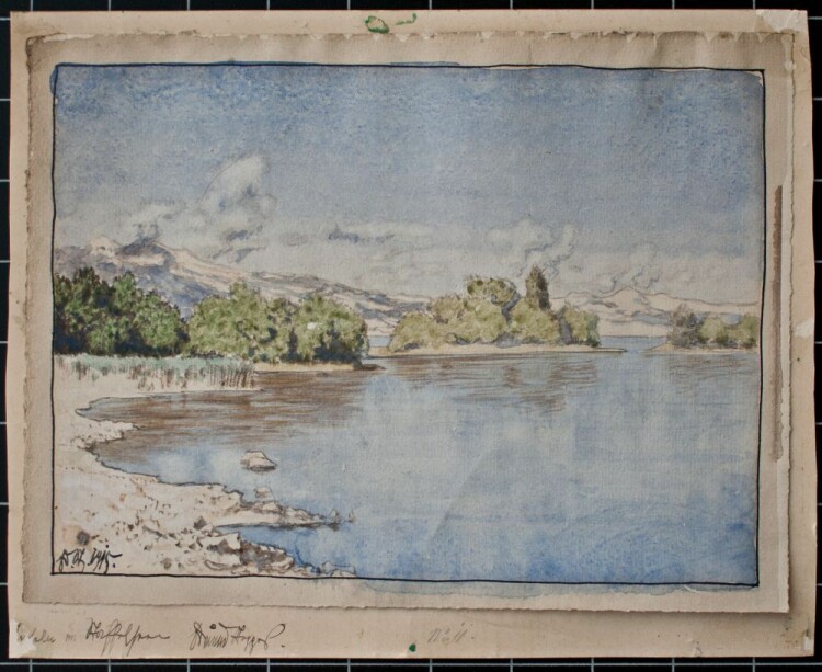 Edmund steppes - Inseln im Staffelsee - 1915 - Aquarell