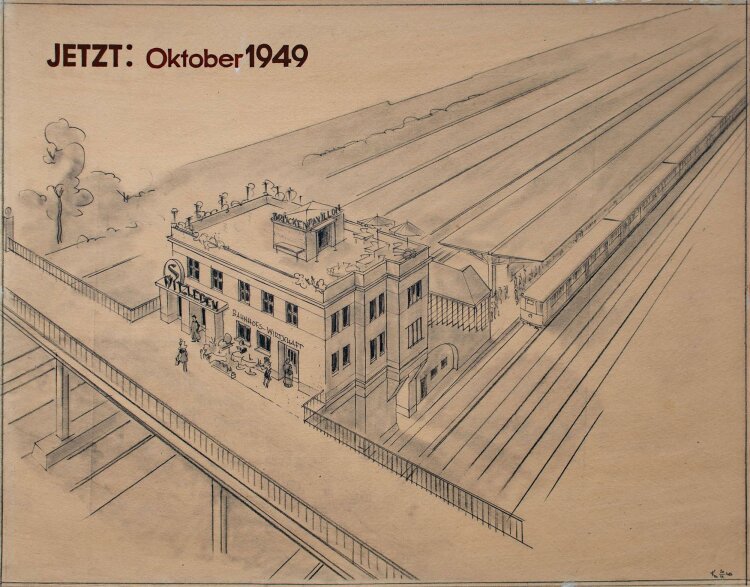 Unbekannt - S-Bahnhof Witzleben - Jetzt: Oktober 1949 -...