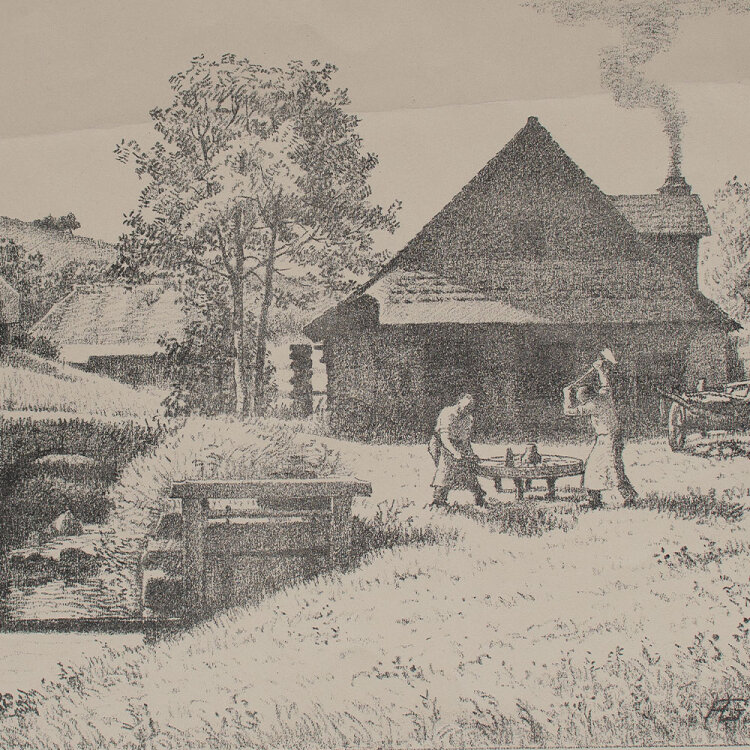 unbekannt - Schmiede - 1915 - Lithografie