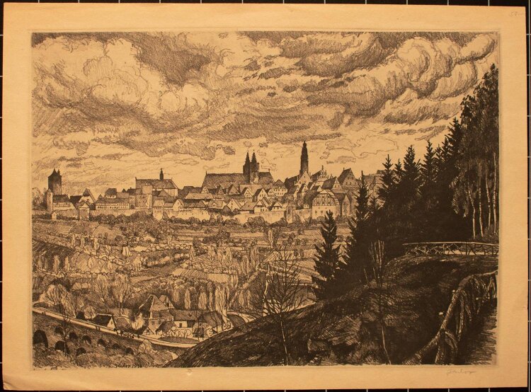 Zador - Rothenburg - Lithografie - o.J.