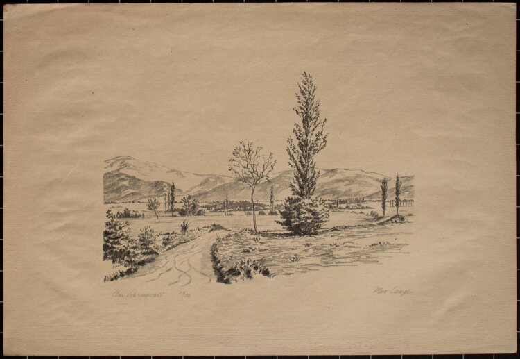 Max Lange - am Schwarzwald - Lithografie - o.J.