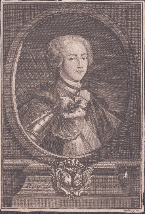 Johann Christoph Sysang - Porträt Ludwig XV....
