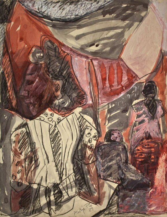 Antje Fretwurst-Colberg - Die Tochter des Indios - 1989 - Mischtechnik