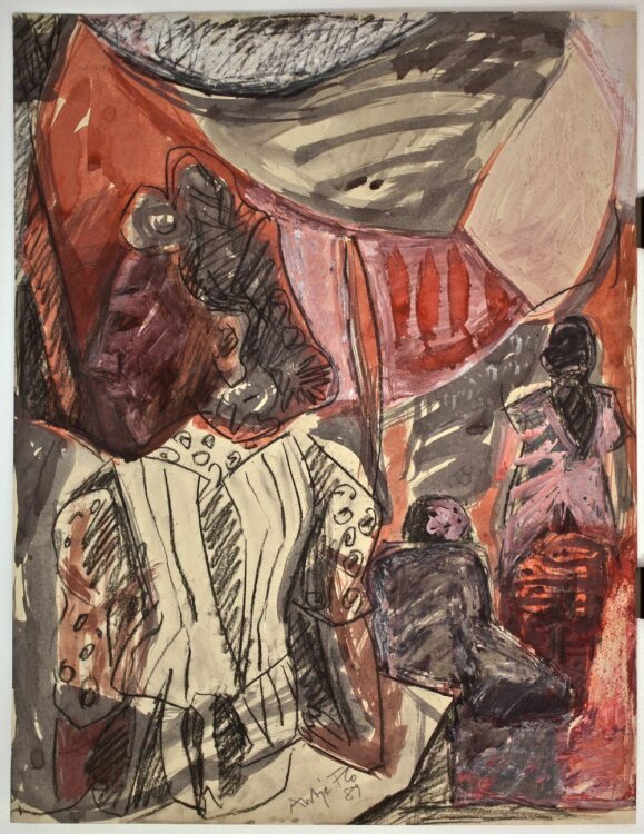 Antje Fretwurst-Colberg - Die Tochter des Indios - 1989 - Mischtechnik
