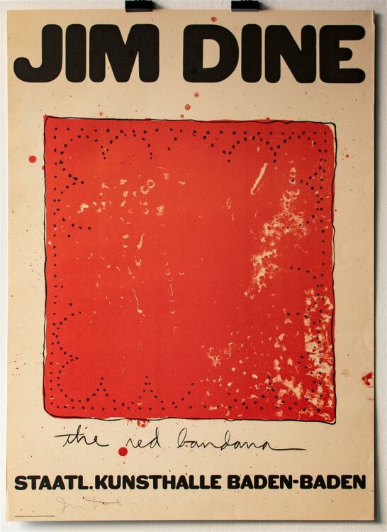Jim Dine - the red bandana - Lithographie - 1971