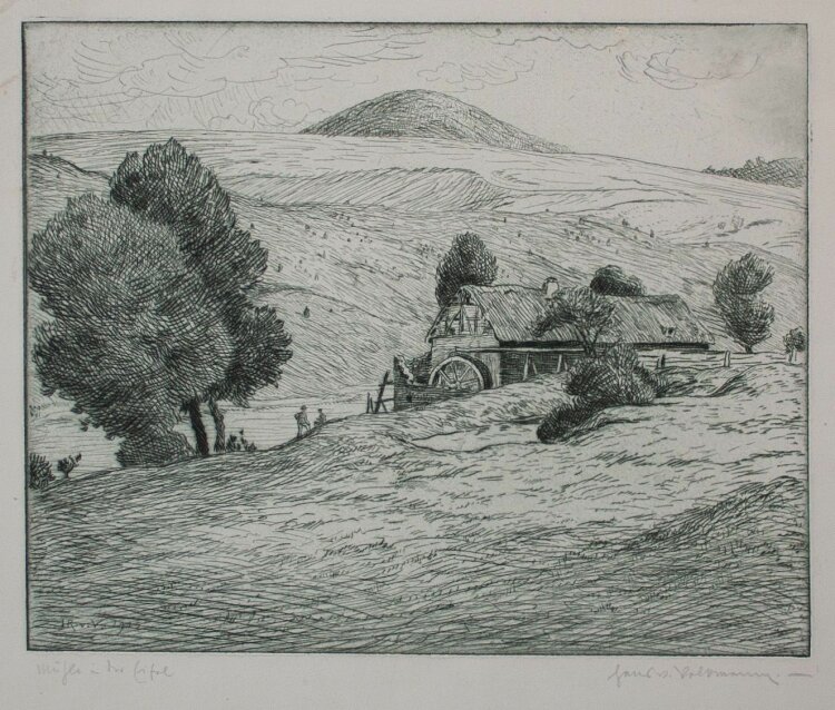 Richard von Volkmann - Mühle in der Eifel - 1915 - Radierung