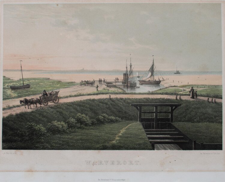 A. Nay - Warverort (Schleswig-Holstein) - Farblithografie - o. J.