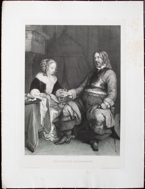 G. Ter Borch - Der galante Kriegsmann - Heliogravüre - o. J.