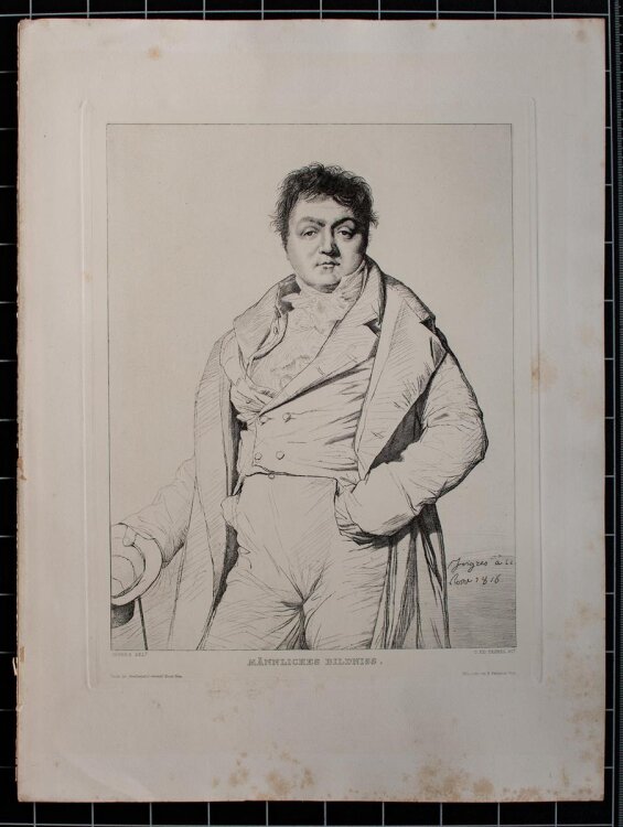 nach J. A. D. Ingres - Männliches Bildnis -...