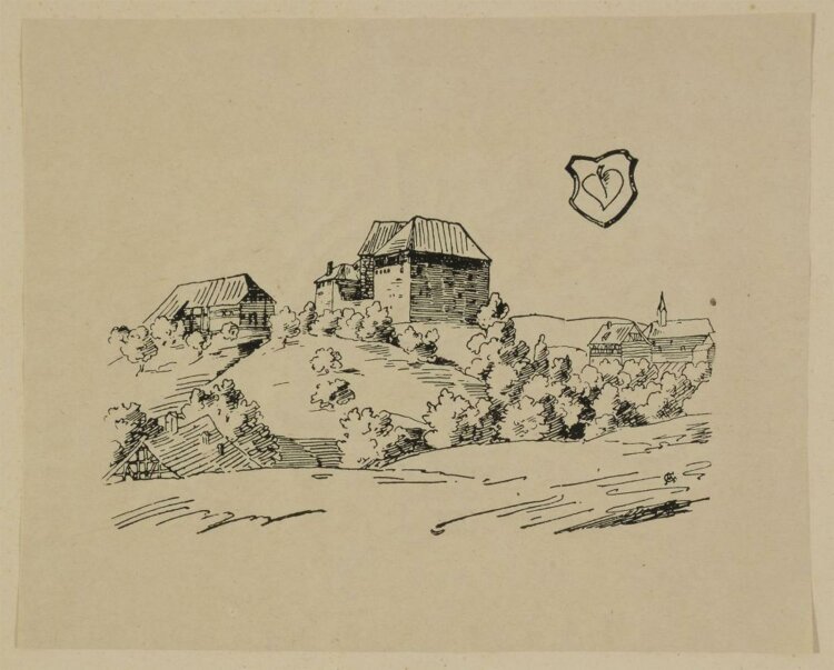 Unbekannter Künstler - Schloss Wyden - Lithographie (?) nach Schulthess - o. J.