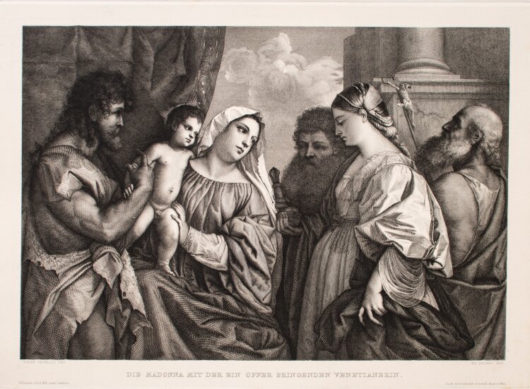 Unbekannt - Madonna mit Kind - Heliogravüre - o. J.
