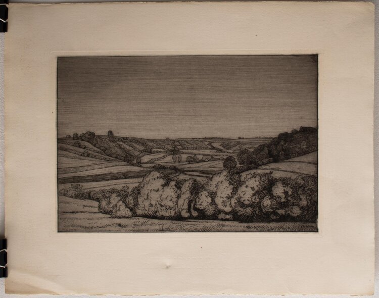 Walter Conz - Landschaft - Radierung - o. J.
