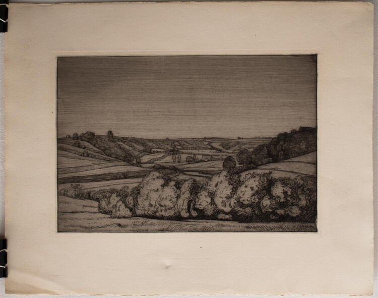 Walter Conz - Landschaft - Radierung - o. J.
