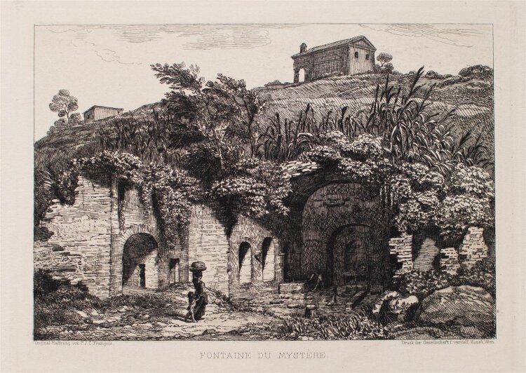 Pierre Joseph Célestin François - Fontaine du mystère - Radierung - o. J.