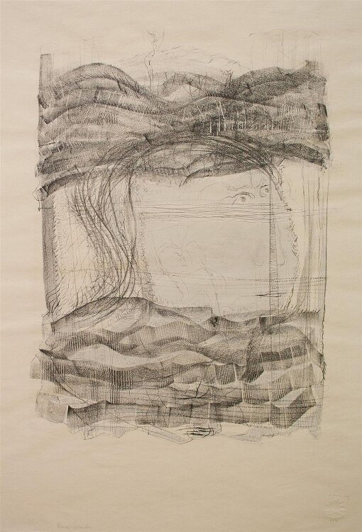 Gerhard Altenbourg - Wurzel-Melencolia - 1971 - Lithografie